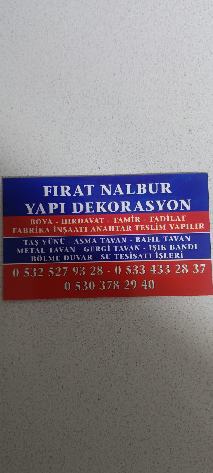 Fırat Nalbur & Yapı Dekorasyon Boya Uygulama Görseli 1